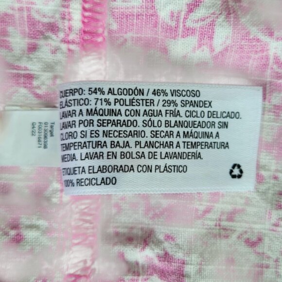 Universal Threads Pink Floral Smocked Ruffled Mini Dress Size L - Picture 8 of 10